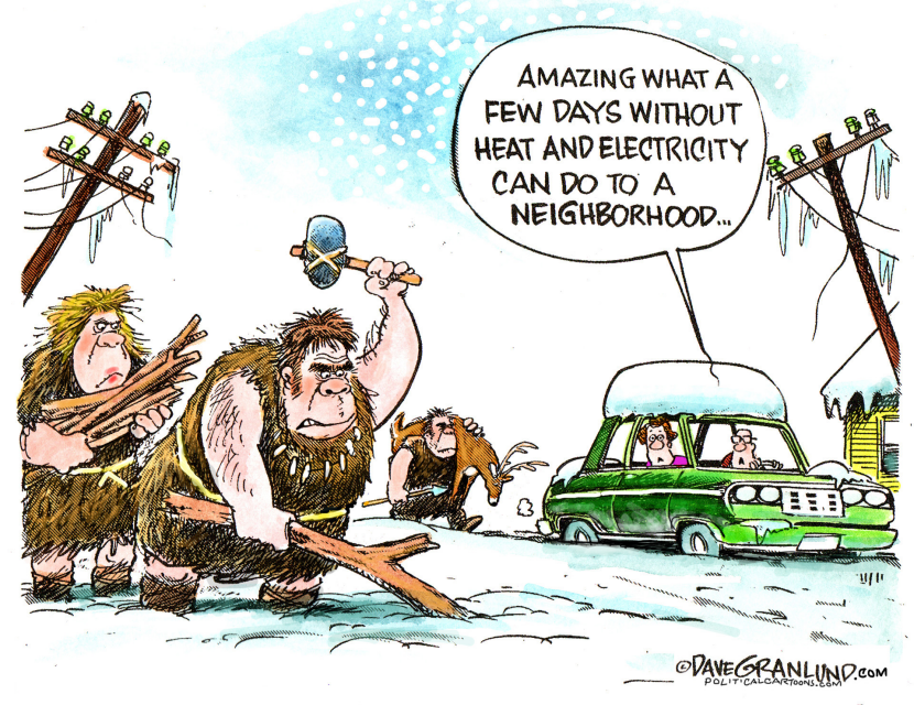 Winter power outage COLOR