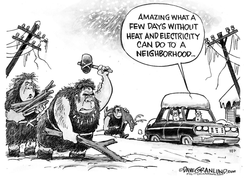 Winter power outage