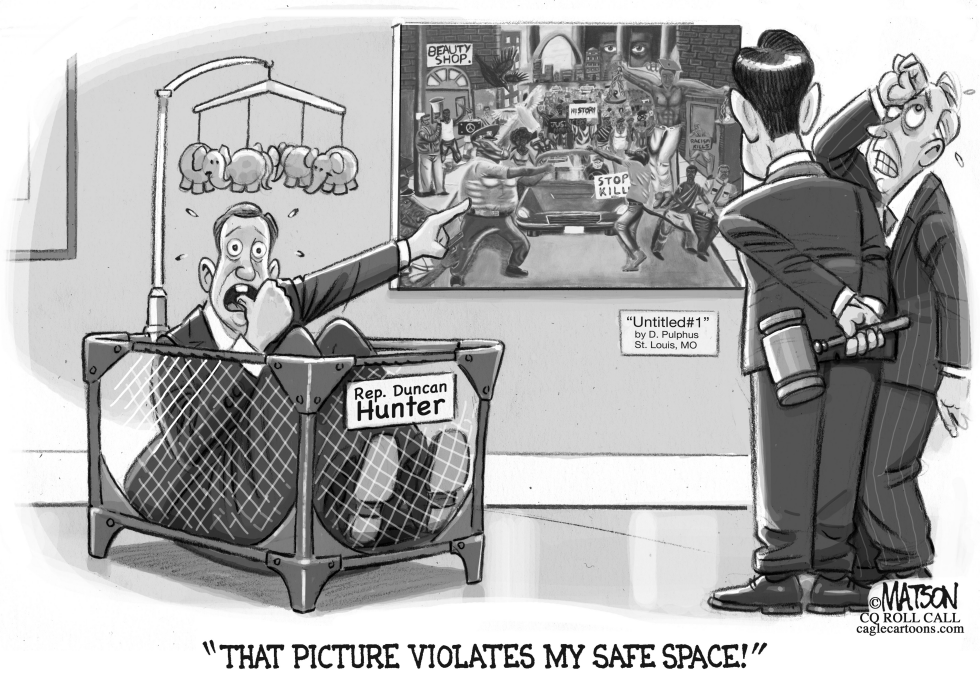  STUDENT ART VIOLATES CONGRESSMAN'S SAFE SPACE by RJ Matson