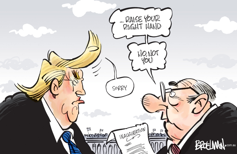 Trump sworn in