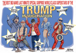 BIG NAME STARS OF THE TRUMP INAUGURATION by R.J. Matson