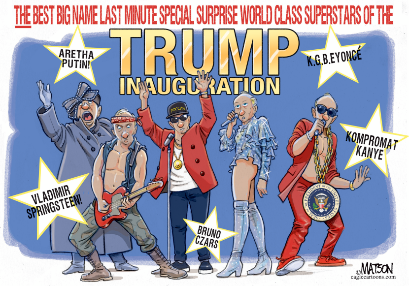 Big Name Stars of the Trump Inauguration-COLOR