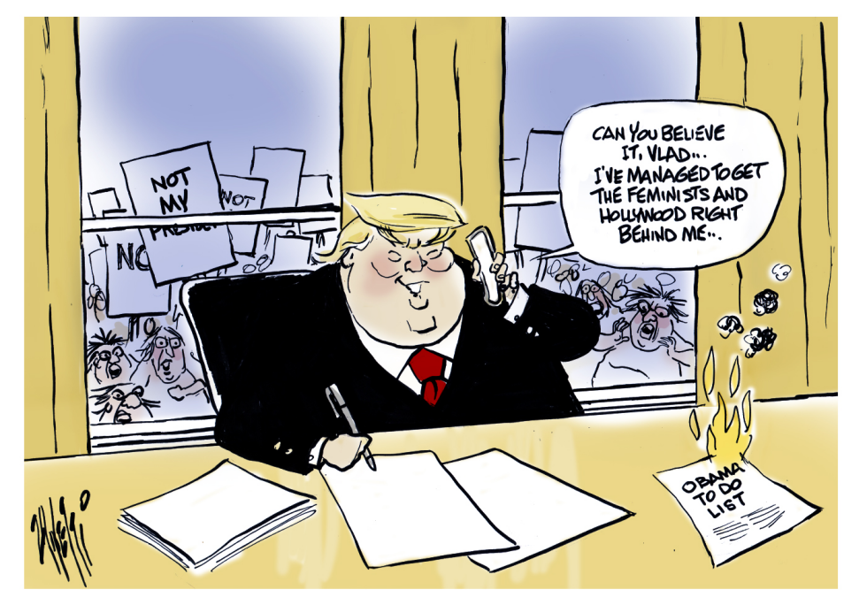 Trump First Day In Office