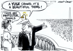 TRUMP PROTESTERS by Zapiro
