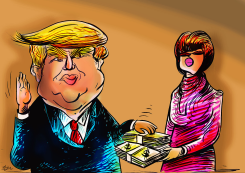 TRUMPS INAUGURATION by Oguz Gurel
