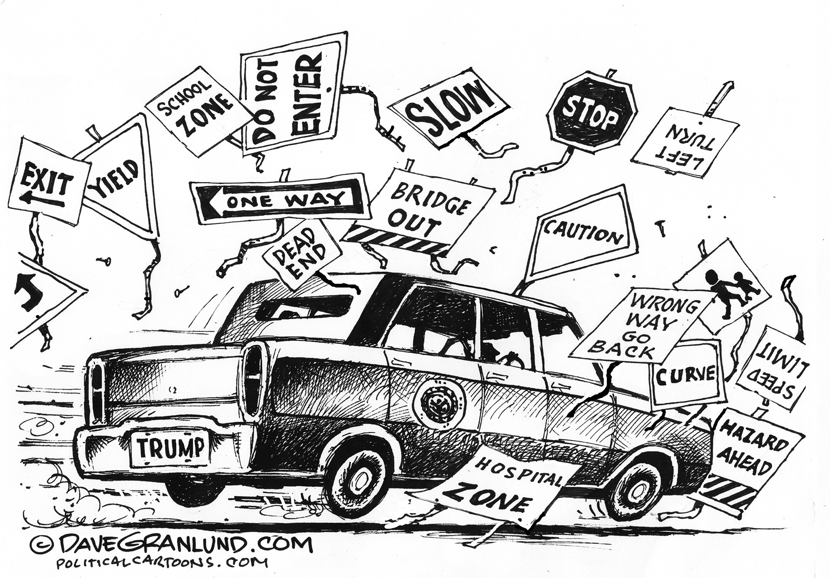 Trump full speed