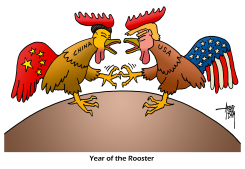 CHINESE YEAR OF THE ROOSTER by Arend Van Dam