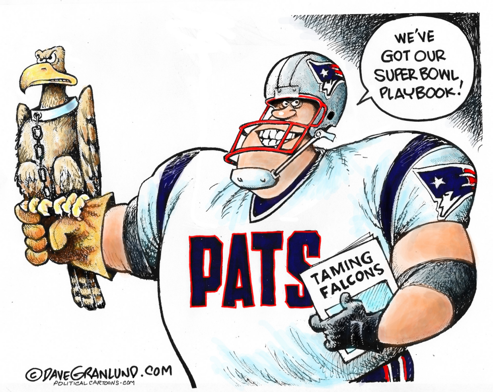  SUPER BOWL 51 PATRIOTS VS FALCONS by Dave Granlund