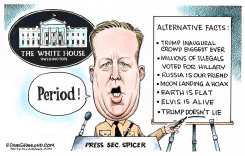 PRESS SECRETARY SPICER  by Dave Granlund