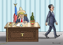 ENRIQUE PEñA NIETO VISITS TRUMP by Marian Kamensky