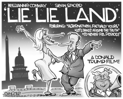 LIE LIE LAND BW by John Cole