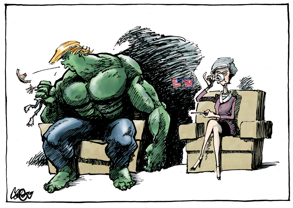 Trump welcomes Theresa May