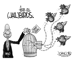 LOCAL PA FREE AS JAILBIRDS BW by John Cole