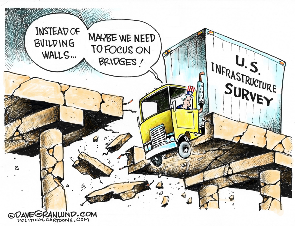  WALLS AND BRIDGES by Dave Granlund