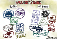 IMMIGRATION BAN by Joe Heller