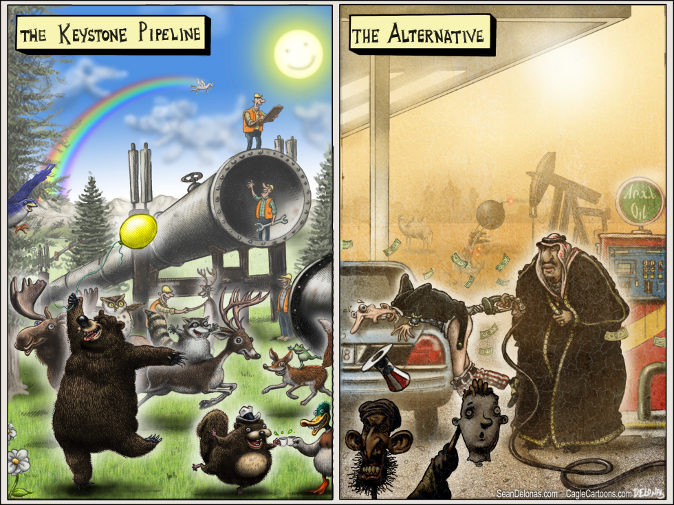 Keystone Pipeline Oil Color