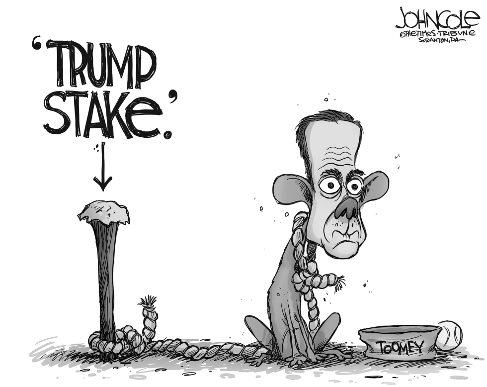 Toomey and Trump BW
