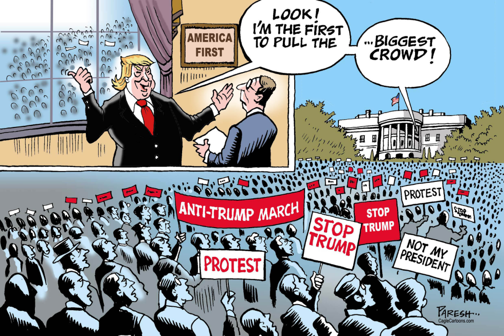  ANTI-TRUMP PROTESTS by Paresh Nath