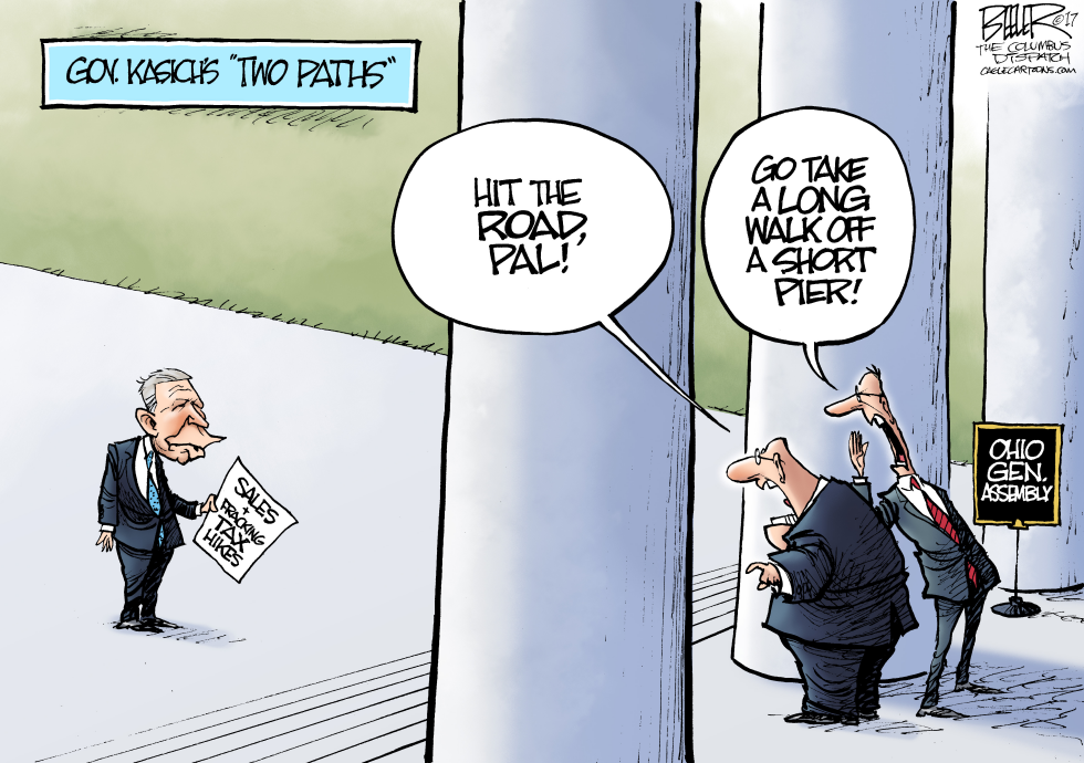  LOCAL OH KASICH BUDGET by Nate Beeler