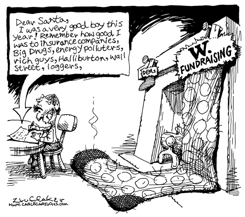 BUSH FUNDRAISING by Sandy Huffaker