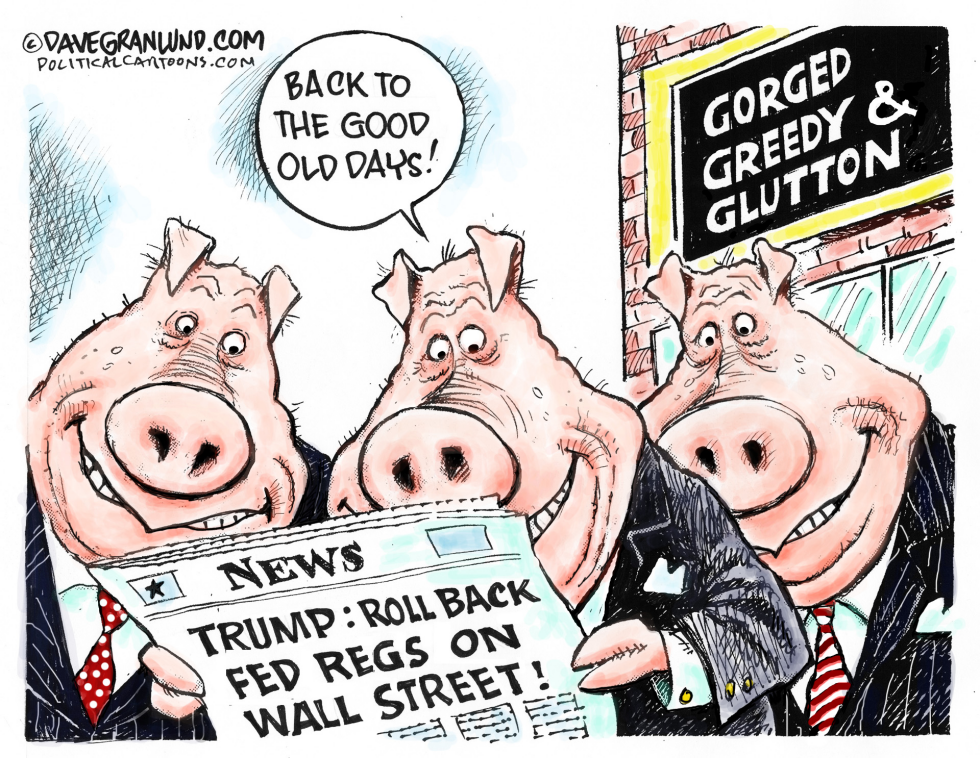  WALL ST REGS ROLLBACK by Dave Granlund