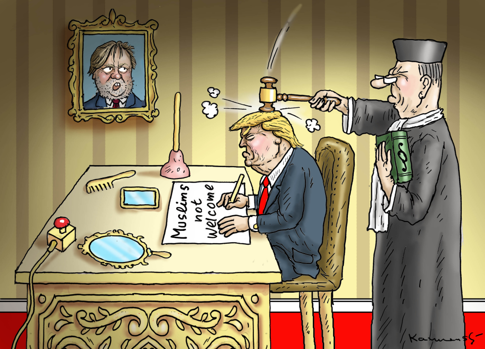 A LITTLE STOP FOR TRUMP