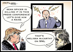 MELISSA MCCARTHY SEAN SPICER by J.D. Crowe