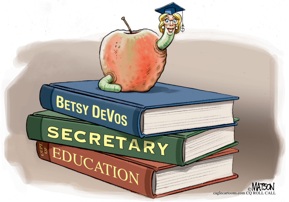 Betsy DeVos in an Apple for the Teachers-COLOR