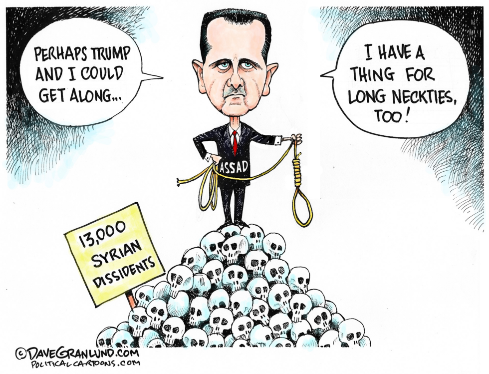 Assad dissidents hanged COLOR