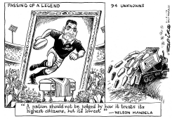 PASSING OF A LEGEND by Zapiro
