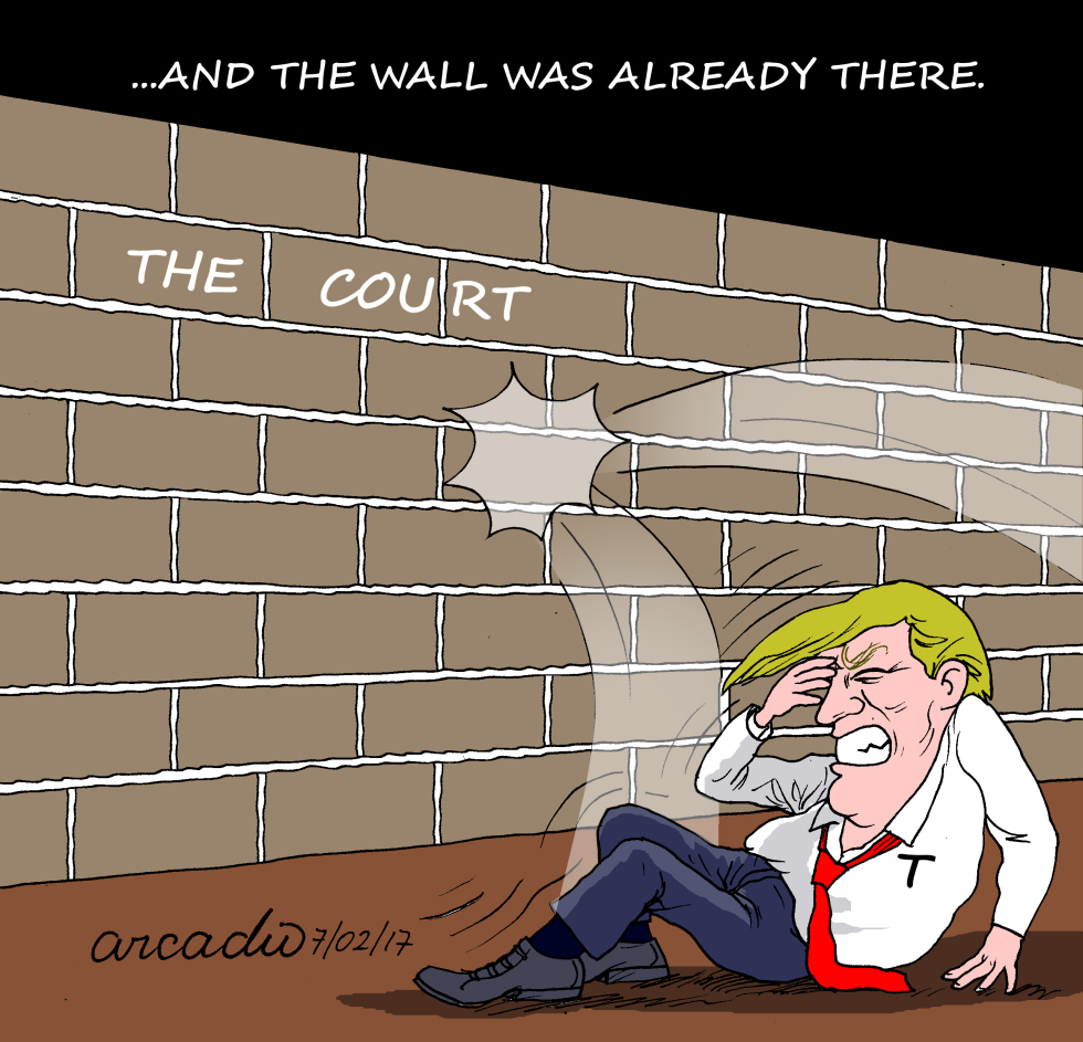 The wall was already there