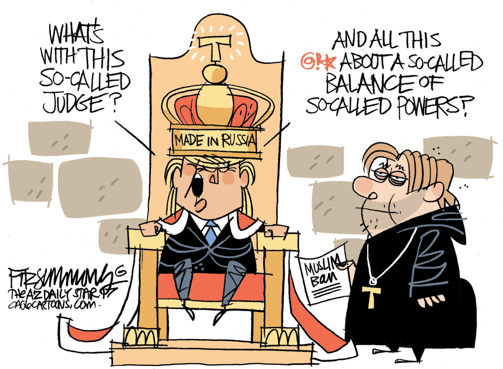  KING TRUMP by David Fitzsimmons