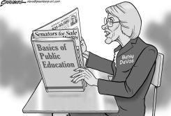 BETSY DEVOS BW by Steve Greenberg