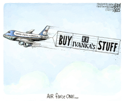 HUCKSTER- IN-CHIEF by Adam Zyglis