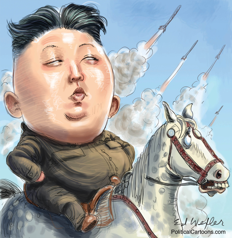 KIM JONG UN AND MISSILES by Ed Wexler
