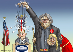 A REAL AMERICAN TRAGIC COMEDY by Marian Kamensky