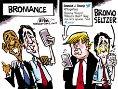 TRUDEAU & TRUMP by Steve Nease