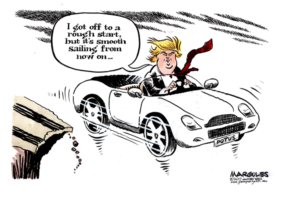 Trump's Rocky Start color