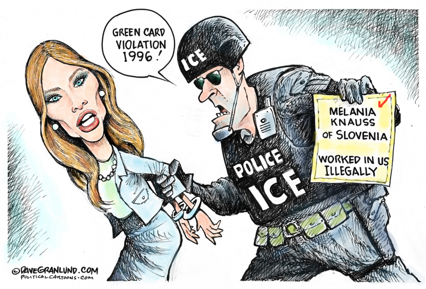 ICE roundup and Melania COLOR