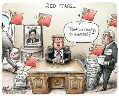 RED FLAGS  by Adam Zyglis