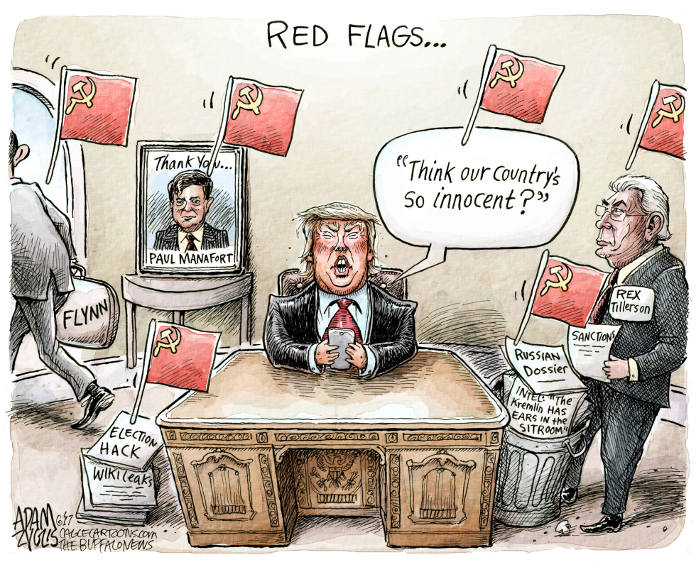  RED FLAGS by Adam Zyglis