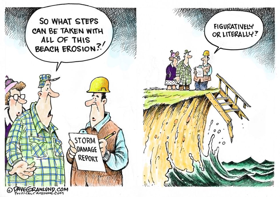 Beach erosion COLOR