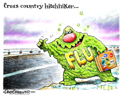 FLU BUG SPREADING  by Dave Granlund