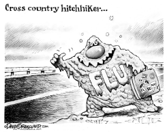 FLU BUG SPREADING by Dave Granlund