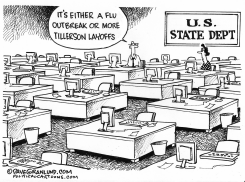 STATE DEPT LAYOFFS by Dave Granlund