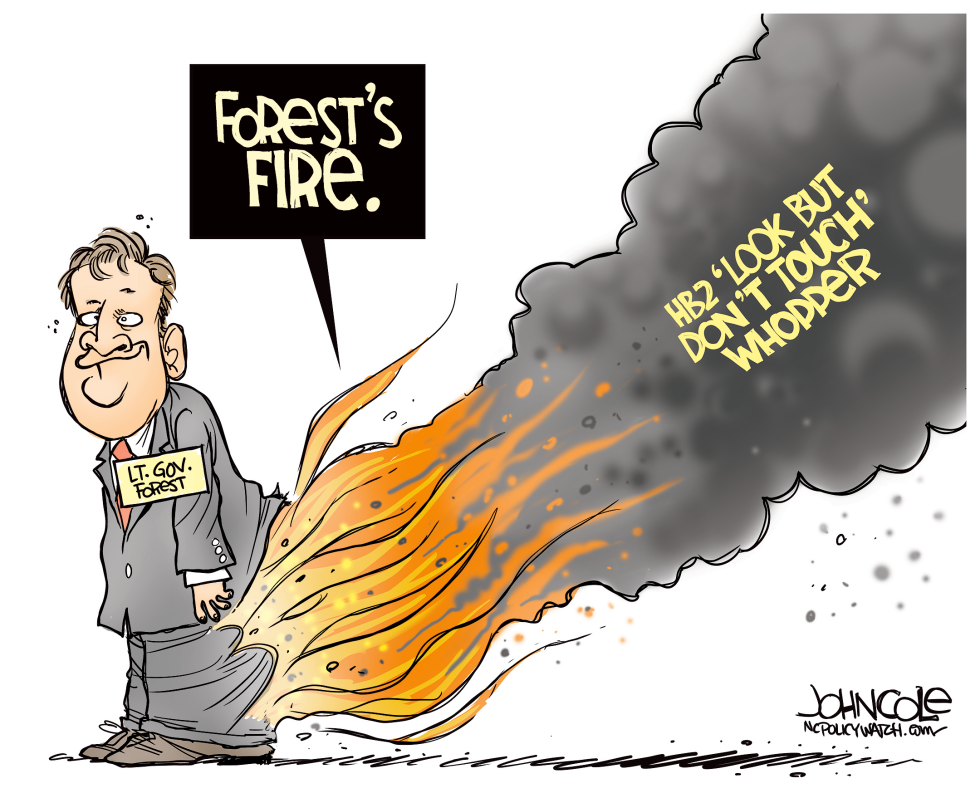 LOCAL NC Dan Forest's fire