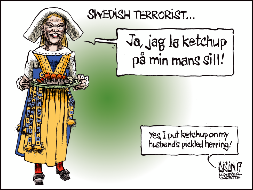  SWEDISH TERRORIST by Aislin