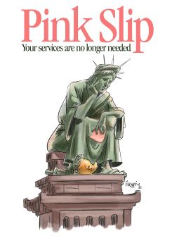 LADY LIBERTY PINK SLIP by Trevor Irvin