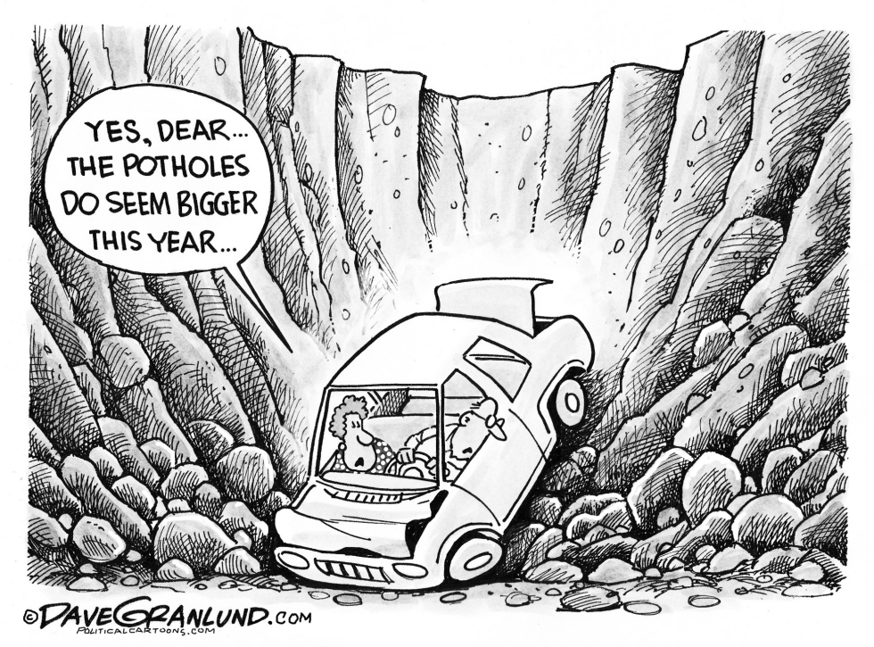 Potholes bigger