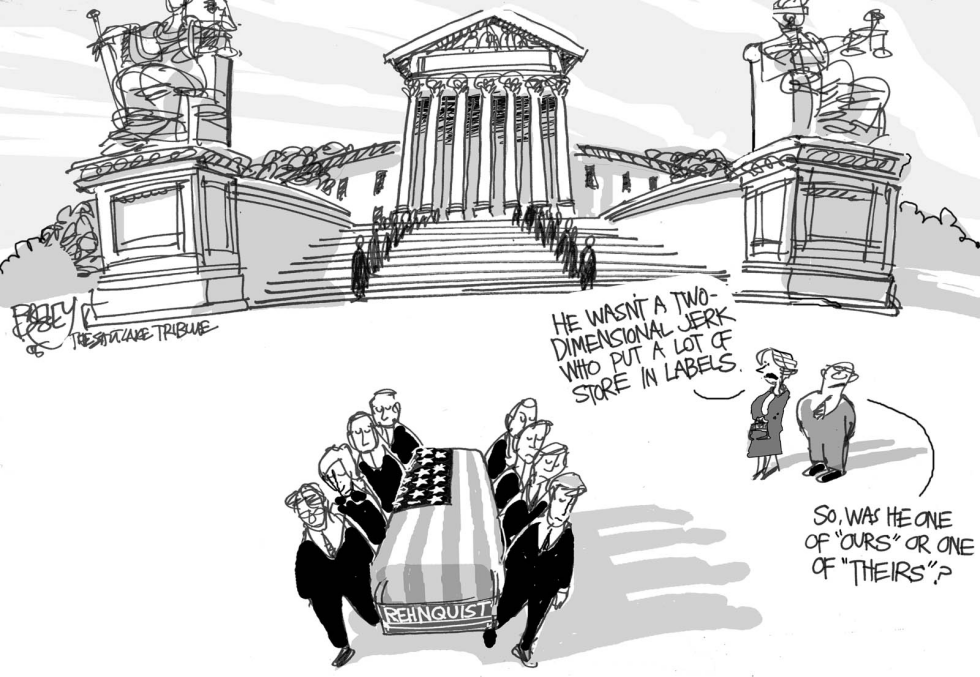  REHNQUIST NOT A JERK by Pat Bagley